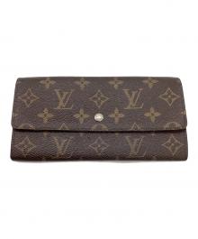 LOUIS VUITTON（ルイ ヴィトン）の古着「ポシェット・ポルトモネ クレディ / 長財布 / 	M61725」｜ブラウン