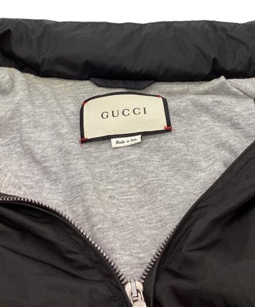 GUCCI（グッチ）GUCCI (グッチ) パッチ スタンドカラーナイロンジャケット / 439368 Z9687 ブラック サイズ:46の古着・服飾アイテム