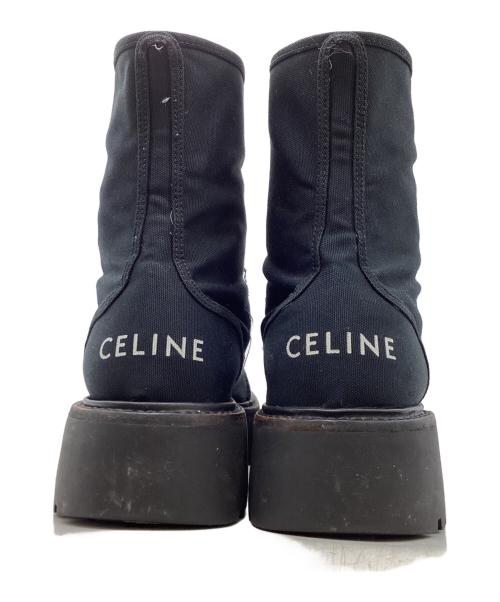 CELINE（セリーヌ）CELINE (セリーヌ) バルキー レースアップブーツ ブラック サイズ:42の古着・服飾アイテム