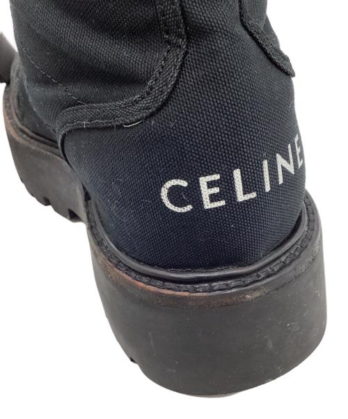 CELINE（セリーヌ）CELINE (セリーヌ) バルキー レースアップブーツ ブラック サイズ:42の古着・服飾アイテム