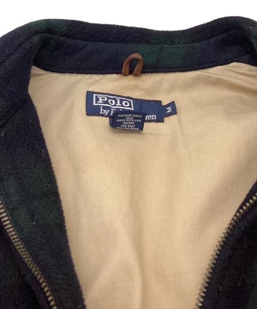 POLO RALPH LAUREN（ポロ・ラルフローレン）POLO RALPH LAUREN (ポロ・ラルフローレン) フリーススイングトップ / ブラックウォッチ柄 / USA製 ネイビー サイズ:Mの古着・服飾アイテム