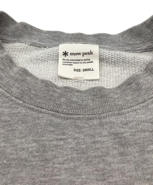 Snow peak（スノーピーク）snow peak (スノーピーク) Recycled Cotton Sweat Crewneck グレー サイズ:Sの古着・服飾アイテム