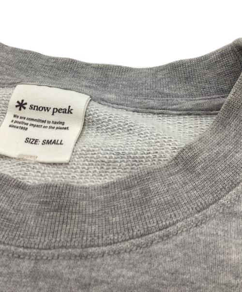 Snow peak（スノーピーク）snow peak (スノーピーク) Recycled Cotton Sweat Crewneck グレー サイズ:Sの古着・服飾アイテム