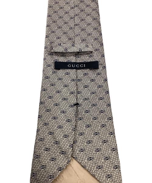 GUCCI（グッチ）GUCCI (グッチ) GG柄 シルクネクタイ グレー サイズ:無しの古着・服飾アイテム