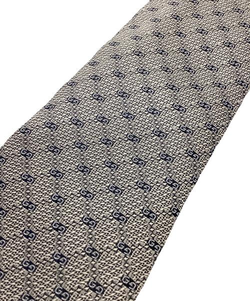 GUCCI（グッチ）GUCCI (グッチ) GG柄 シルクネクタイ グレー サイズ:無しの古着・服飾アイテム