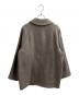 MARGARET HOWELL (マーガレットハウエル) NATURAL WOOL TWILL / ダブルジップ ハーフ コート ブラウン サイズ:S：25000円