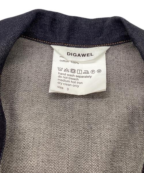 digawel（ディガウェル）DIGAWEL (ディガウェル) DENIM JACKET /リジット デニムジャケット インディゴ サイズ:3の古着・服飾アイテム