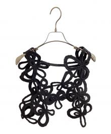 Rumche（ラムシェ）の古着「Flower Bond Yarn Harness」｜ブラック