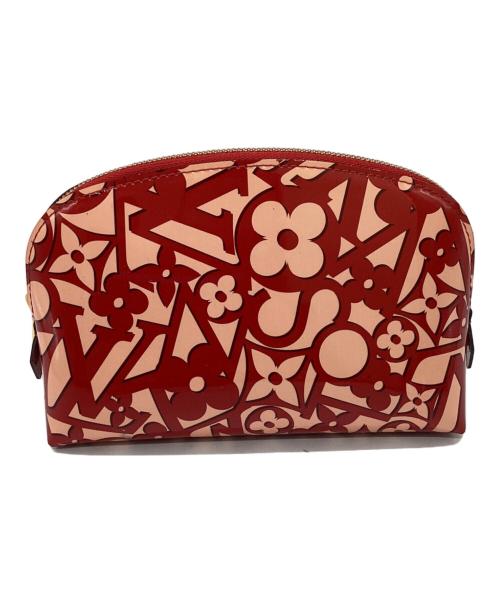 LOUIS VUITTON（ルイ ヴィトン）LOUIS VUITTON (ルイ ヴィトン) ヴェルニ スイートモノグラム ポシェット コスメティック レッドの古着・服飾アイテム