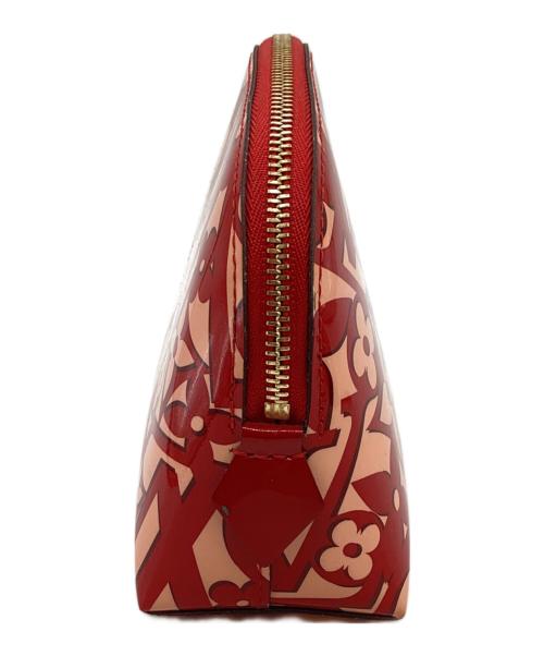 LOUIS VUITTON（ルイ ヴィトン）LOUIS VUITTON (ルイ ヴィトン) ヴェルニ スイートモノグラム ポシェット コスメティック レッドの古着・服飾アイテム