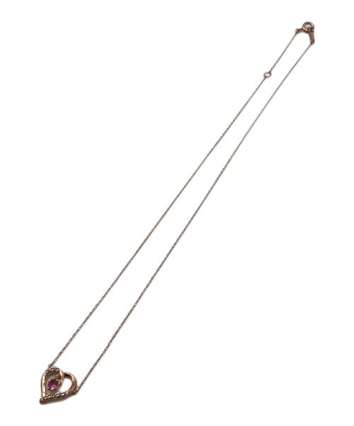 4℃（ヨンドシー）4℃ (ヨンドシー) ハートモチーフネックレス ピンクゴールドの古着・服飾アイテム