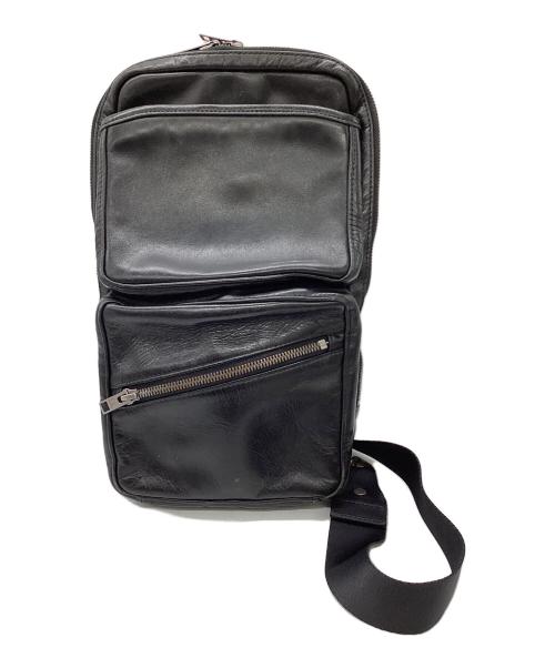 LUGGAGE LABEL（ラゲッジ レーベル）LUGGAGE LABEL (ラゲッジ レーベル) ELEMENT  SLING SHOULDER BAG ブラックの古着・服飾アイテム