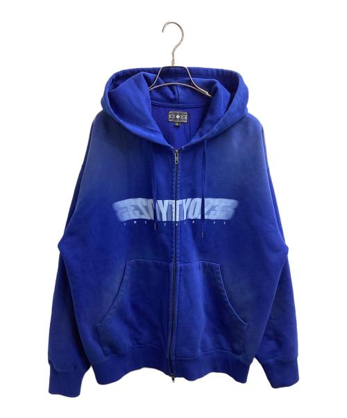 TOKYO 23（トウキョウニジュウサン）TOKYO 23 (トウキョウニジュウサン) Motion Logo Zip Up Hoodie　/　TOBSP-SW008 ブルー サイズ:Lの古着・服飾アイテム