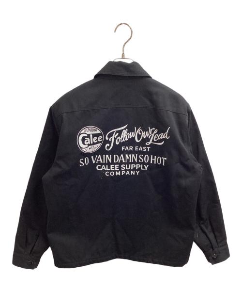 CALEE（キャリー）CALEE (キャリー) T/C TWILL WORK JACKET ブラック サイズ:Mの古着・服飾アイテム