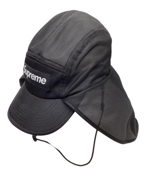 SUPREME（シュプリーム）Supreme (シュプリーム) Mesh Sunshield Camp Cap / 24SS ブラックの古着・服飾アイテム