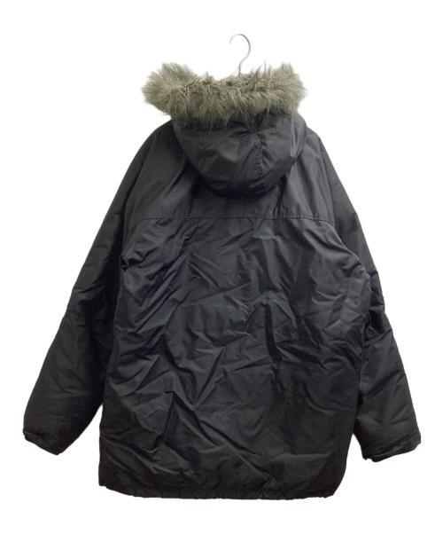 stussy（ステューシー）stussy (ステューシー) 00's ネイティブ柄切替 N-3B型 ダウンコート　/　OLD ブラック サイズ:XLの古着・服飾アイテム