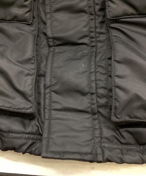 stussy（ステューシー）stussy (ステューシー) 00's ネイティブ柄切替 N-3B型 ダウンコート　/　OLD ブラック サイズ:XLの古着・服飾アイテム