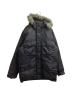 stussy（ステューシー）の古着「00's ネイティブ柄切替 N-3B型 ダウンコート　/　OLD」｜ブラック