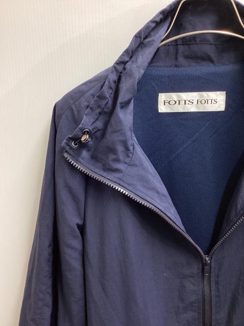 FOTTS FOTTS（フォッツフォッツ）FOTTS FOTTS (フォッツフォッツ) ZIP TRACK JACKET ネイビー サイズ:FREEの古着・服飾アイテム
