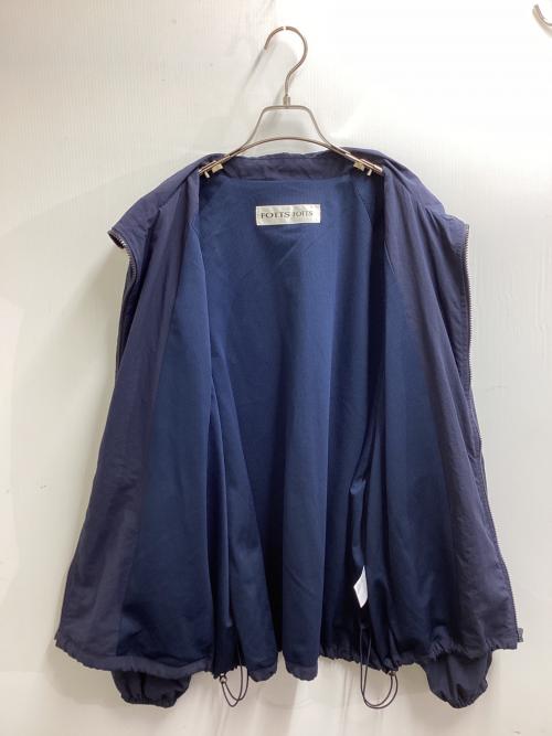 FOTTS FOTTS（フォッツフォッツ）FOTTS FOTTS (フォッツフォッツ) ZIP TRACK JACKET ネイビー サイズ:FREEの古着・服飾アイテム