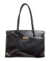 CHARLES & KEITH (チャールズアンドキース) ターンロック ダブルハンドルトラペーズトートバッグ / 30782768 ブラック：8000円