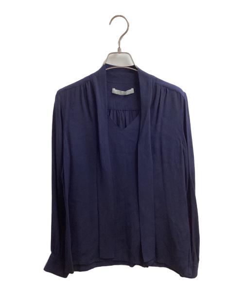 theory luxe（セオリーリュクス）theory luxe (セオリーリュクス) RIME GGT TIE BLOUSE / 4108206 ネイビー サイズ:38の古着・服飾アイテム