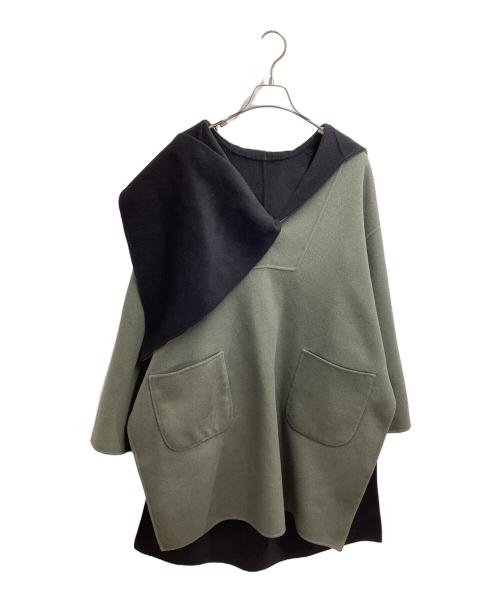 6(ROKU) BEAUTY&YOUTH（ロク ビューティーアンドユース）6(ROKU) BEAUTY&YOUTH (ロク ビューティーアンドユース) REVER HOODED PULLOVER COAT グリーン サイズ:36の古着・服飾アイテム