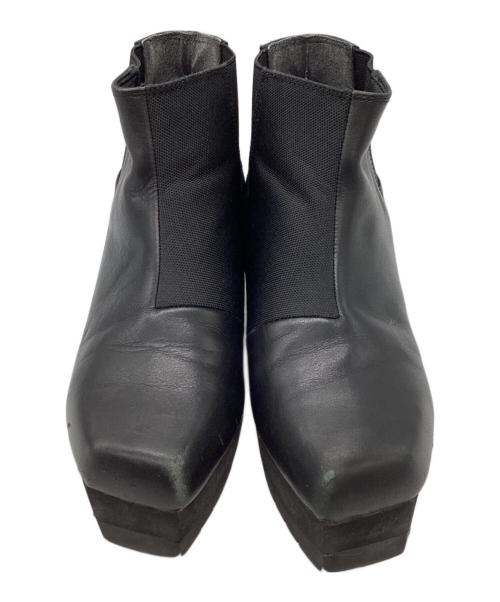 132 5. ISSEY MIYAKE（132 5. イッセイ ミヤケ）132 5. ISSEY MIYAKE (132 5. イッセイ ミヤケ) サイドゴアショートブーツ ブラック サイズ:23の古着・服飾アイテム