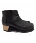 中古・古着 132 5. ISSEY MIYAKE (132 5. イッセイ ミヤケ) サイドゴアショートブーツ ブラック サイズ:23：8000円