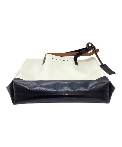MARNI（マルニ）MARNI (マルニ) トライベッカ バイカラー トートバッグ ブラック×アイボリーの古着・服飾アイテム