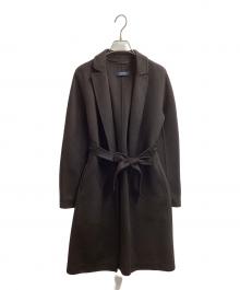 'S Max Mara（エスマックスマーラ）の古着「アンゴラカシミヤ混コート/ CUCITO A MANO」｜ブラウン