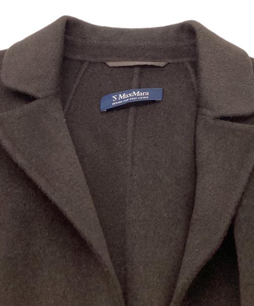 'S Max Mara（エスマックスマーラ）'S Max Mara (エスマックスマーラ) アンゴラカシミヤ混コート/ CUCITO A MANO ブラウン サイズ:42の古着・服飾アイテム