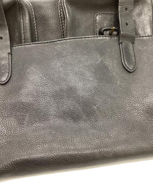 RALPH LAUREN（ラルフローレン）RALPH LAUREN (ラルフローレン) レザーメッセンジャーバッグ ブラックの古着・服飾アイテム