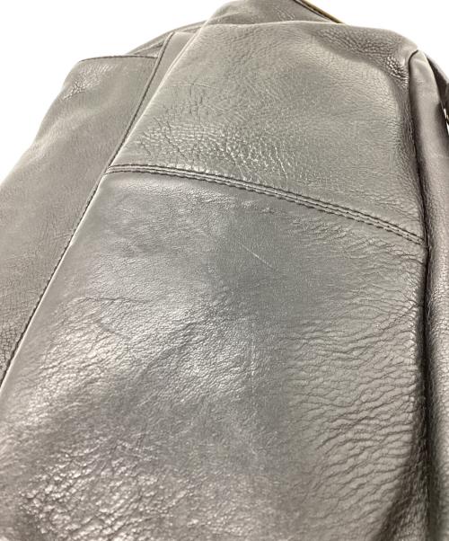 RALPH LAUREN（ラルフローレン）RALPH LAUREN (ラルフローレン) レザーメッセンジャーバッグ ブラックの古着・服飾アイテム