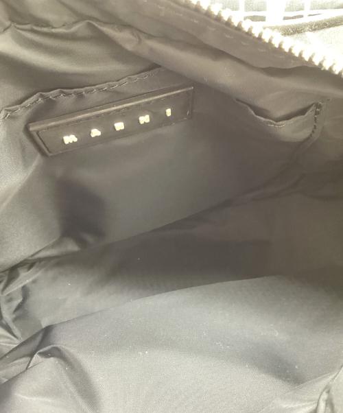 MARNI（マルニ）MARNI (マルニ) CHECK NYLONE PUFF CAMERA BAG ブラックの古着・服飾アイテム