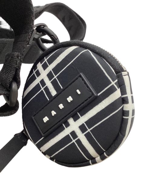MARNI（マルニ）MARNI (マルニ) CHECK NYLONE PUFF CAMERA BAG ブラックの古着・服飾アイテム