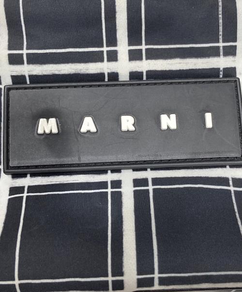 MARNI（マルニ）MARNI (マルニ) CHECK NYLONE PUFF CAMERA BAG ブラックの古着・服飾アイテム