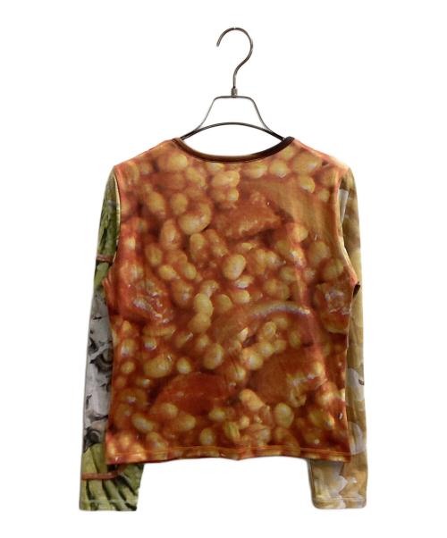 CHOPOVA LOWENA（チョポヴァ・ロウェナ）CHOPOVA LOWENA (チョポヴァ・ロウェナ) DINNER'S SERVED FITTED JERSEY TOP オレンジ サイズ:Mの古着・服飾アイテム