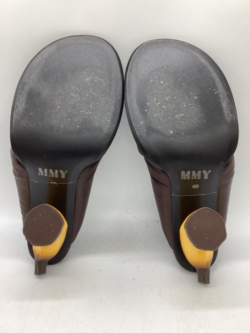 Maison MIHARA YASUHIRO（メゾン ミハラ ヤスヒロ）Maison MIHARA YASUHIRO (メゾン ミハラ ヤスヒロ) Banana Heel Puffer Sandals / B16FW709 ブラウン サイズ:40の古着・服飾アイテム