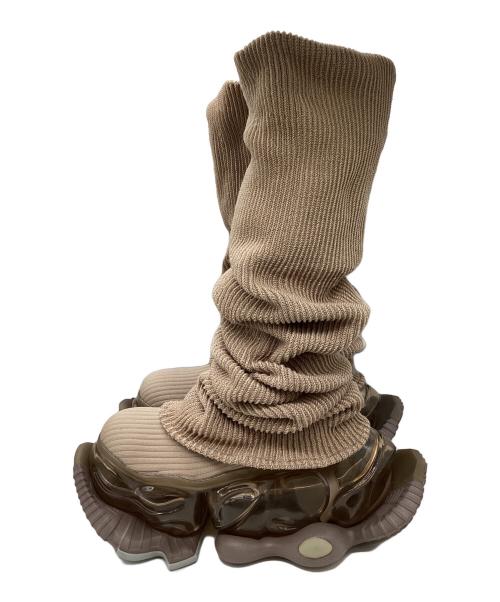 grounds（グラウンズ）grounds (グラウンズ) SKYSCRAPER FALCON LOOSE SOCKS ベージュ サイズ:25.5の古着・服飾アイテム