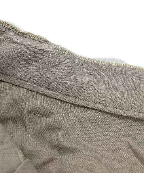 Thingless（シングレス）Thingless (シングレス) コットンリネンタックパンツ ベージュ サイズ:Mの古着・服飾アイテム