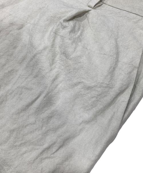 Thingless（シングレス）Thingless (シングレス) コットンリネンタックパンツ ベージュ サイズ:Mの古着・服飾アイテム