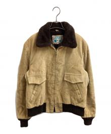 STRUGGLE GEAR（ストラグルギア）の古着「襟ボアコーデュロイ ブルゾン / USA製 70s TALONジップ」｜ベージュ