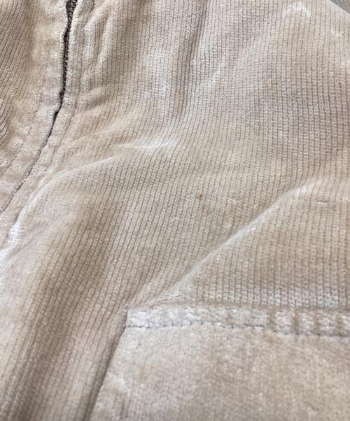 STRUGGLE GEAR（ストラグルギア）STRUGGLE GEAR (ストラグルギア) 襟ボアコーデュロイ ブルゾン / USA製 70s TALONジップ ベージュ サイズ:40の古着・服飾アイテム