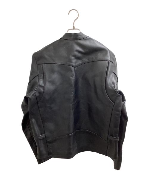 HORN WORKS（ホーンワークス）HORN WORKS (ホーンワークス) シングルライダースジャケット ブラック サイズ:Lの古着・服飾アイテム
