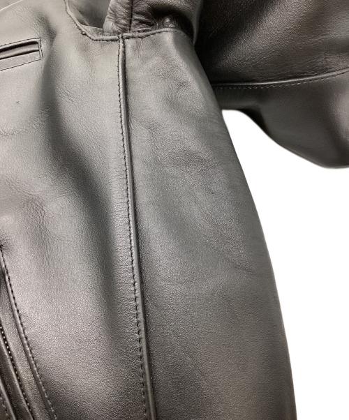 HORN WORKS（ホーンワークス）HORN WORKS (ホーンワークス) シングルライダースジャケット ブラック サイズ:Lの古着・服飾アイテム