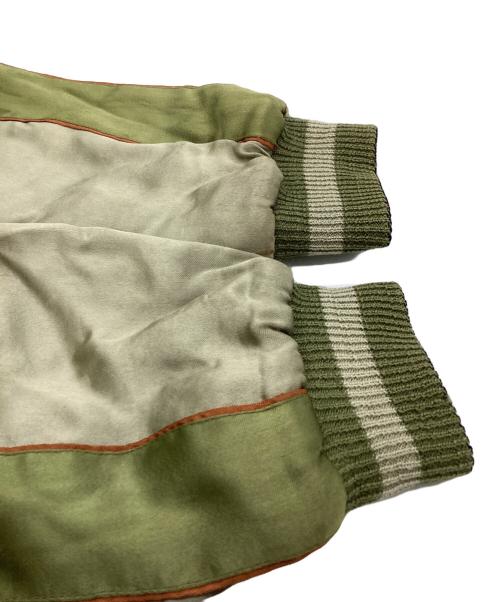 BACK STREET CRAWLER（バックストリートクローラー）BACK STREET CRAWLER (バックストリートクローラー) 鯉刺繍スカジャン オリーブ サイズ:XLの古着・服飾アイテム