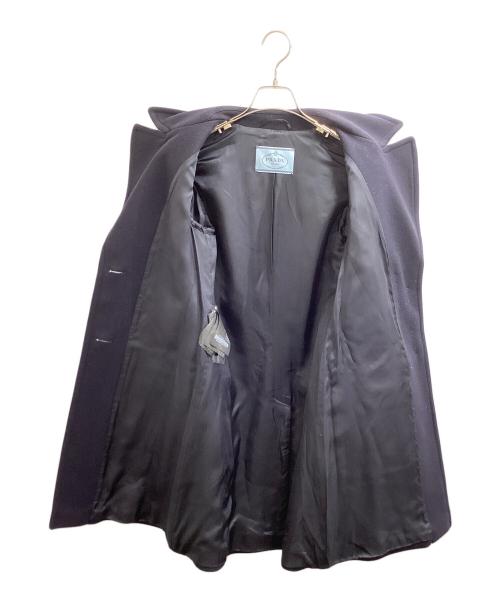 PRADA（プラダ）PRADA (プラダ) ウールチェスターコート ネイビー サイズ:38の古着・服飾アイテム