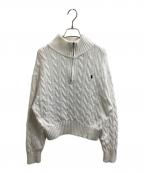 POLO RALPH LAURENポロ・ラルフローレン）の古着「cable-knit sweater　/　211963467001」｜ホワイト