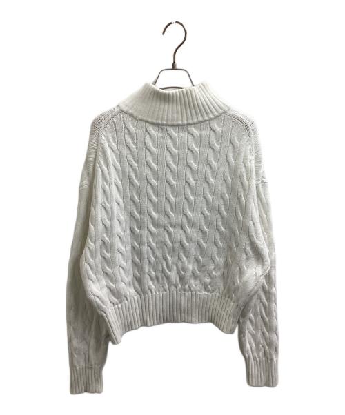 POLO RALPH LAUREN（ポロ・ラルフローレン）POLO RALPH LAUREN (ポロ・ラルフローレン) cable-knit sweater　/　211963467001 ホワイト サイズ:Sの古着・服飾アイテム